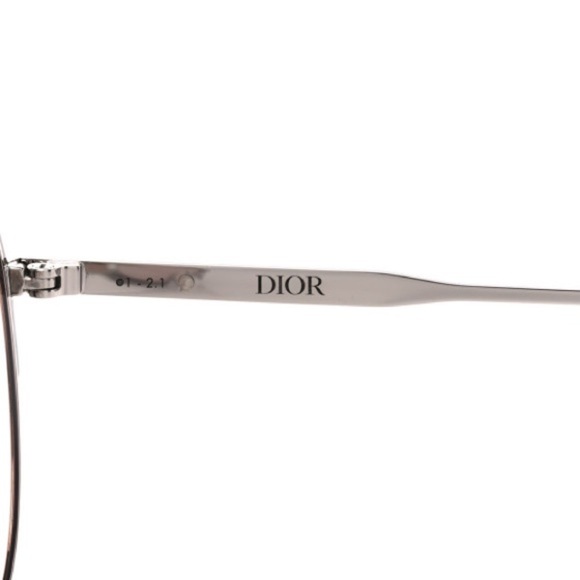 Authentic Christian Dior Oblique DiorEssential A2U Aviator Sunglass Pink Silver - Picture 9 of 15